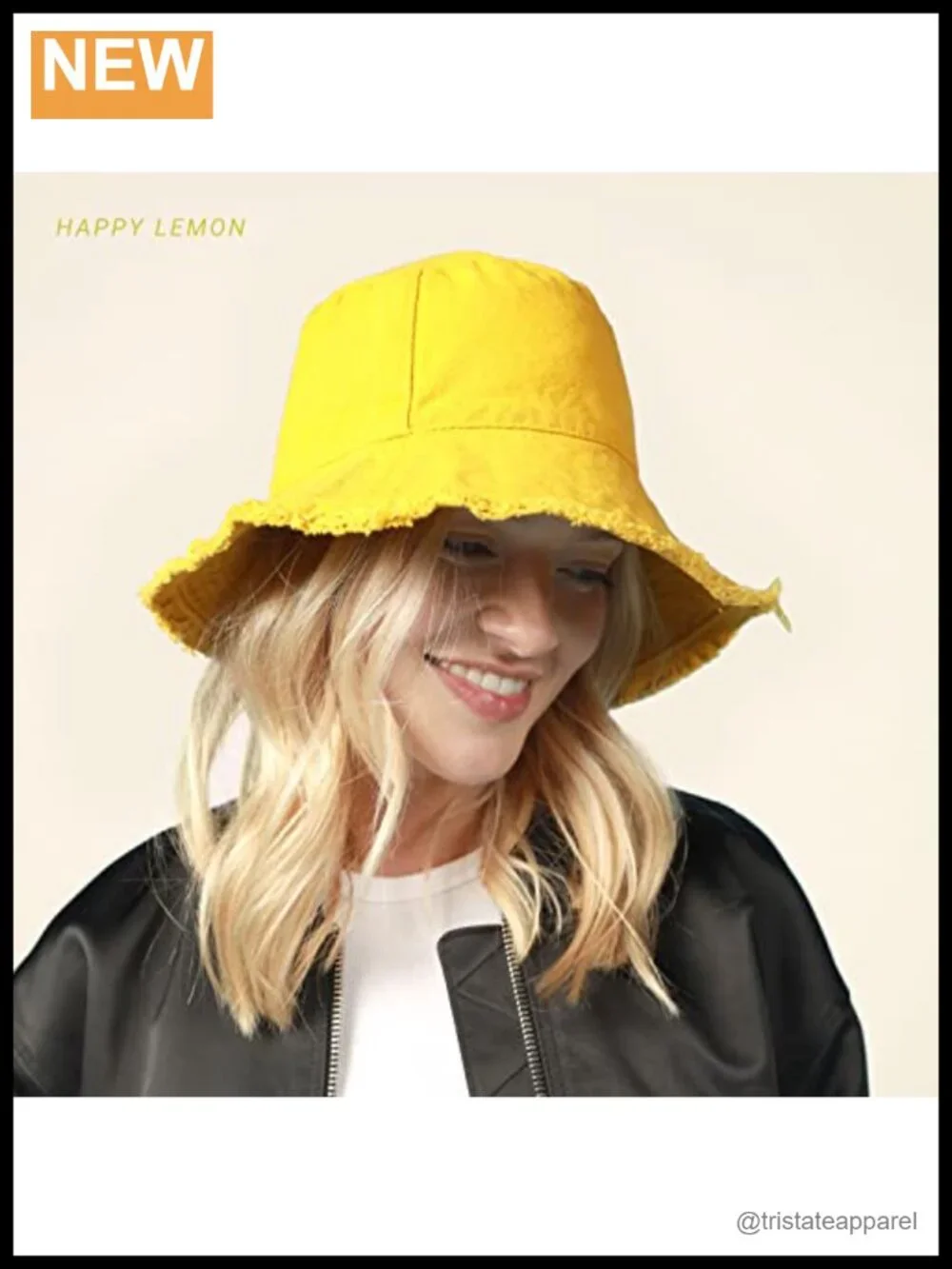 Frayed Bucket Hat Washed Cotton Floppy Wide Brim Boonie Cap